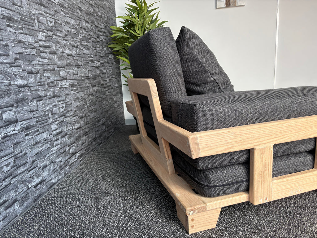 Velorra Glaciella 1-Seater, additional view of the ribbed Glaciella fabric