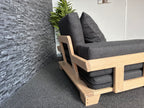 Velorra Glaciella 1-Seater, additional view of the ribbed Glaciella fabric
