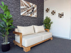 Cavura 2 Seater Patio Sofa, additional view of the deep outdoor cushions