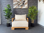 Cavura 1 Seater Patio Sofa, additional view of the deep outdoor cushions