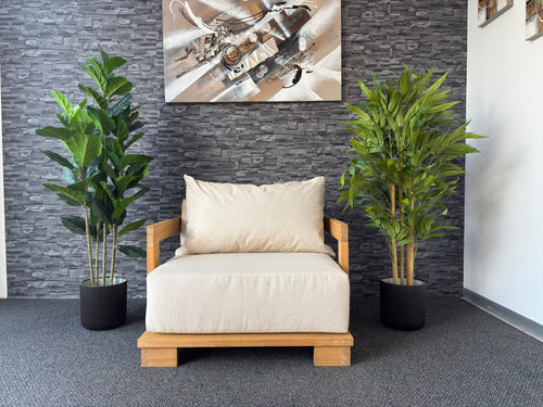 Cavura 1 Seater Patio Sofa, additional view of the deep outdoor cushions
